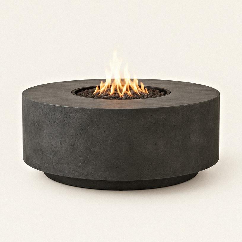 Travertine Side Table — Travertine