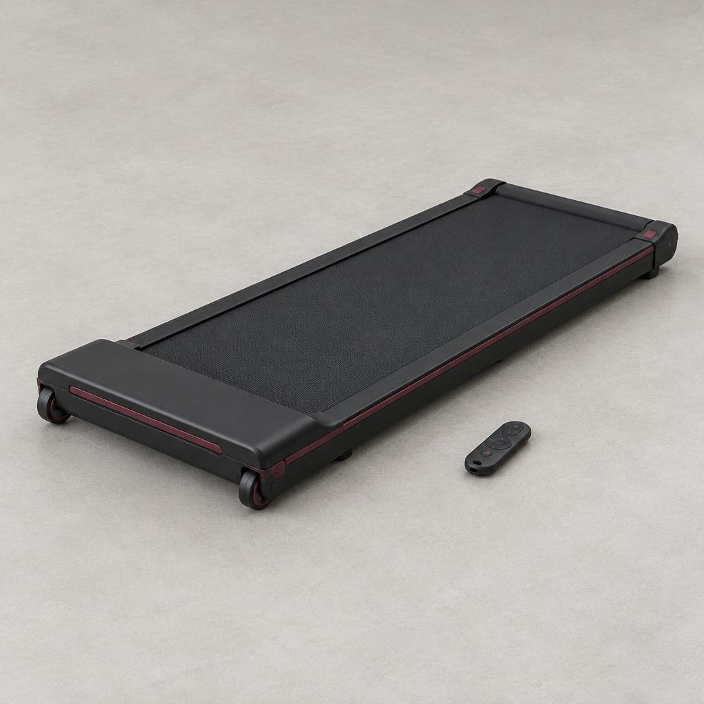 Portable Treadmill — Matte steel, rubber belt
