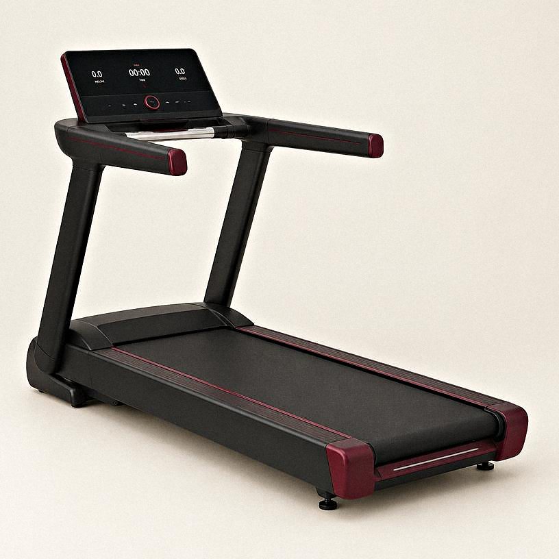 Treadmill — Matte black, wine accents